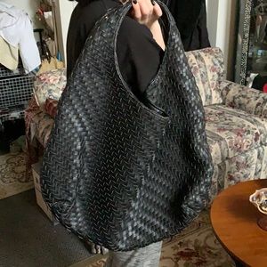 Deux lux woven hobo bag